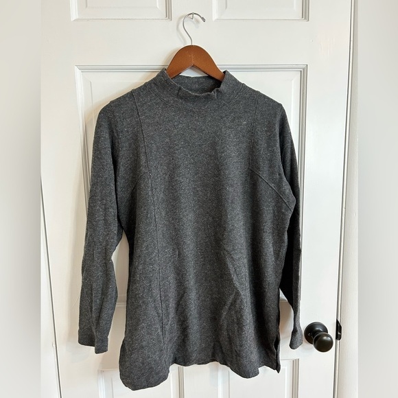 Poetry | Cotton alpaca blend mock neck tunic sweater size 12/L - Picture 1 of 6